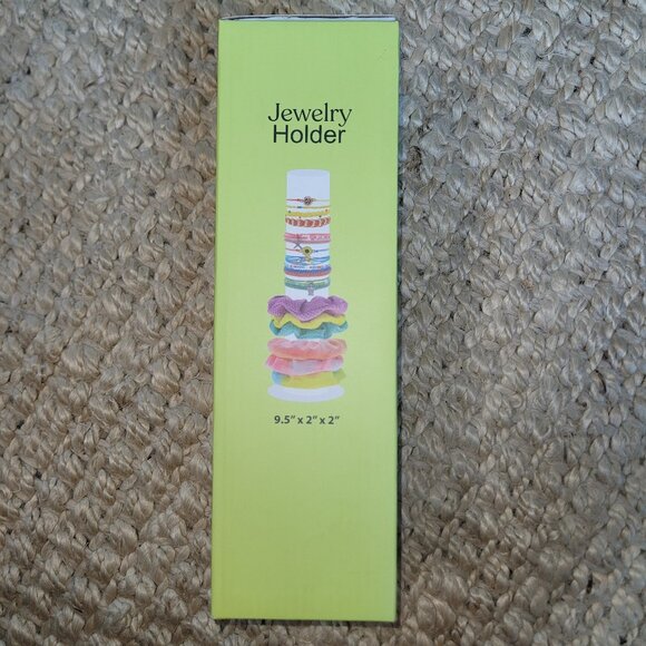 Clear Acrylic Scrunchie Jewelry Hair Ties Display Stand Holder 9.5 x 2 x 2 inch - Picture 1 of 4